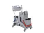 CHARIOT DE LAVAGE 2X18L + PRESSE