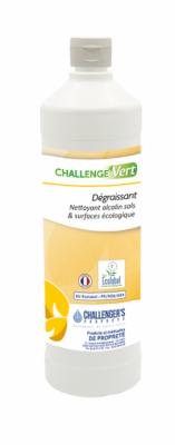 DEGRAISSANT ECOLABEL 1L Challenge'Vert - ALCALIN 1L NETTOYANT SOL ET SURFACE